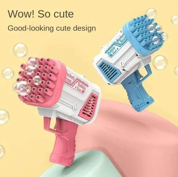 32 Holes 2-in-1 Bazooka Bubble Gun – Mega Bubble Fun!