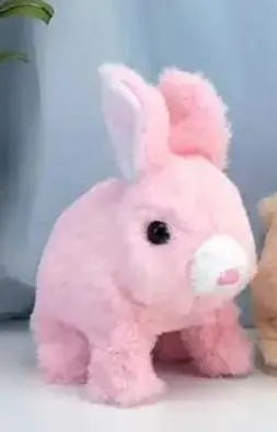 Cute Walking Bunny with Squeaky Sounds