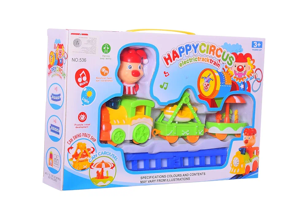 Plastic Happy Circus Train Toy