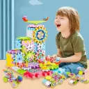 Electric Gear Spinning STEM Building Blocks