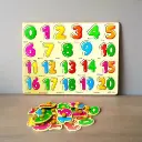 123 Numbers Wooden Peg Board
