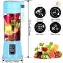380ml Portable Electric Juicer – USB Rechargeable Smoothie Blender & Mini Juice Maker
