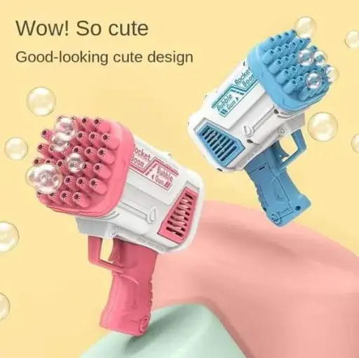 32 Holes 2-in-1 Bazooka Bubble Gun – Mega Bubble Fun!