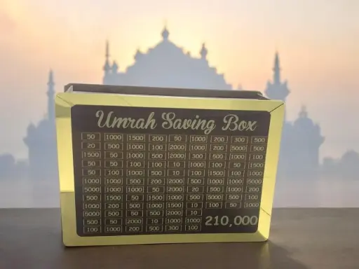Umrah Saving Box | Islamic Charity Coin Bank