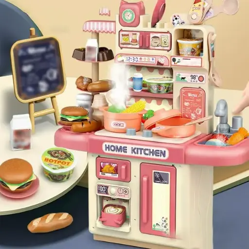 Mini Kitchen Set With Realistic Light Sound 