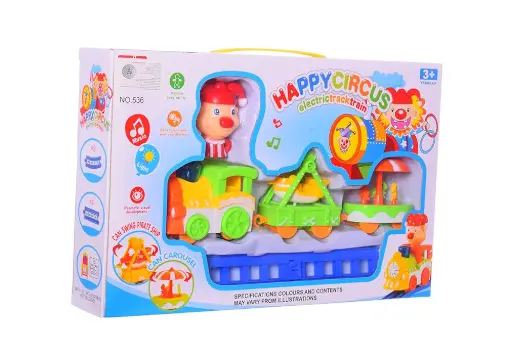 Plastic Happy Circus Train Toy